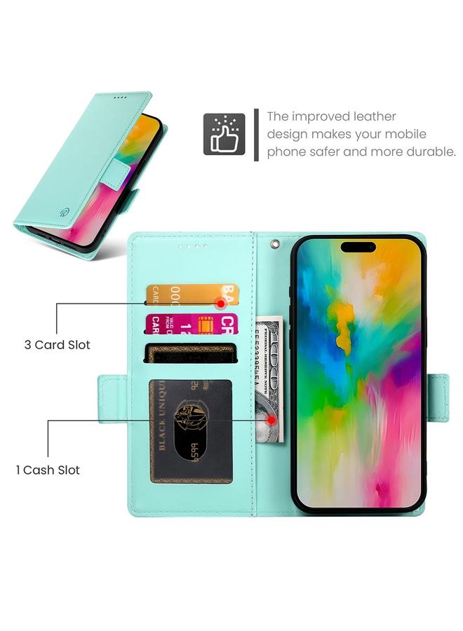 S-TOP Case For iPhone 16 Pro Max Side Buckle Magnetic Frosted Leather Phone Case - Image 4