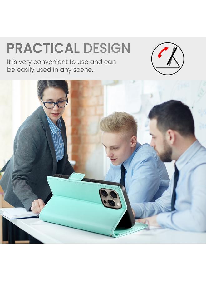 S-TOP Case For iPhone 16 Pro Max Side Buckle Magnetic Frosted Leather Phone Case - Image 5