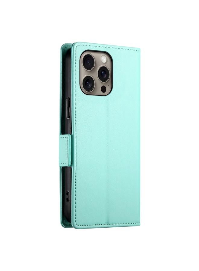 S-TOP Case For iPhone 16 Pro Max Side Buckle Magnetic Frosted Leather Phone Case - Image 3