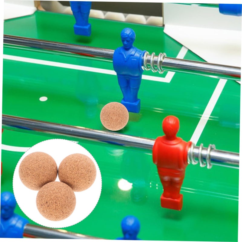 3Pcs Natural Cork Foosball Table Parts Wear Resistant Wooden Game Accessories - Image 5