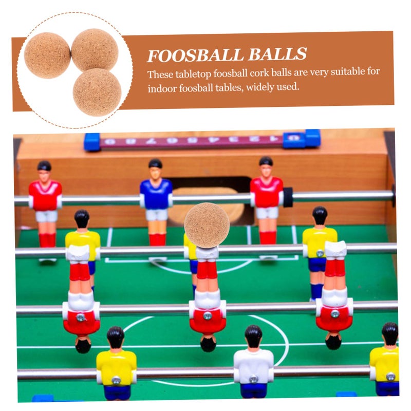 3Pcs Natural Cork Foosball Table Parts Wear Resistant Wooden Game Accessories - Image 4