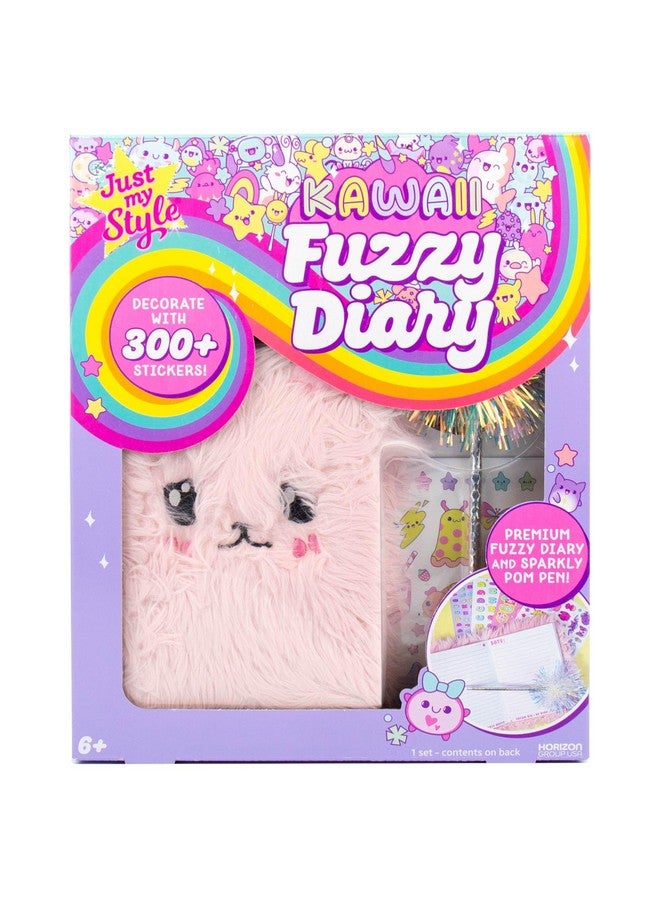 جاست ماي ستايل مذكرات Kawaii Fuzzy، دفتر ملاحظات لطيف مكون من 40 صفحة للأطفال، يتضمن أكثر من 300 ملصق لطيف وقلم رصاص رقيق، مجلة ممتعة للأطفال، دفتر ملاحظات Kawaii، دفتر ملاحظات للفتيات، هدايا رائعة للفتيات من سن 6 إلى 8 سنوات - Image 1