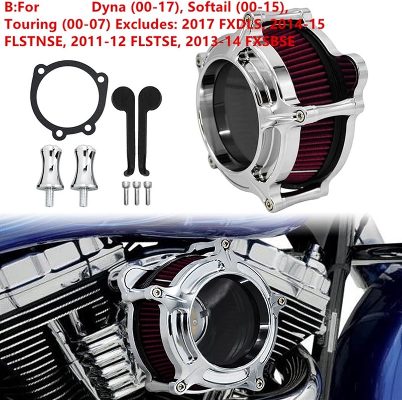 Wivplex Motorcycle Chrome Air Cleaner Kit - Image 2