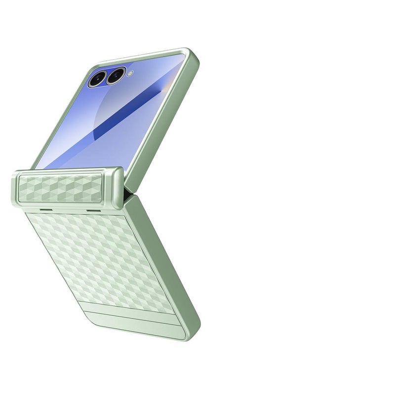 غطاء واقي بTPU لـ Samsung Galaxy Z Flip 7 باللون Gold من مادة TPU مع تغطية كاملة ومقاوم للخدش مع مقاوم للصدمات مع حماية من السقوط خفيف الحمل للاستخدام الداخلي لترتيب الأغراض - Image 4