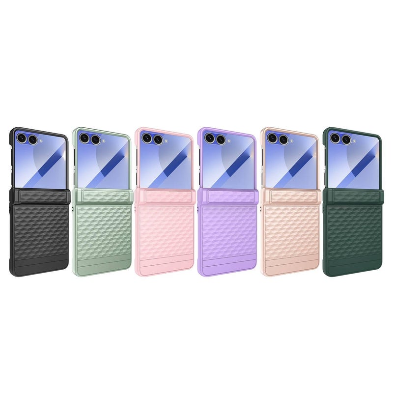 غطاء واقي بTPU لـ Samsung Galaxy Z Flip 7 باللون Gold من مادة TPU مع تغطية كاملة ومقاوم للخدش مع مقاوم للصدمات مع حماية من السقوط خفيف الحمل للاستخدام الداخلي لترتيب الأغراض - Image 5