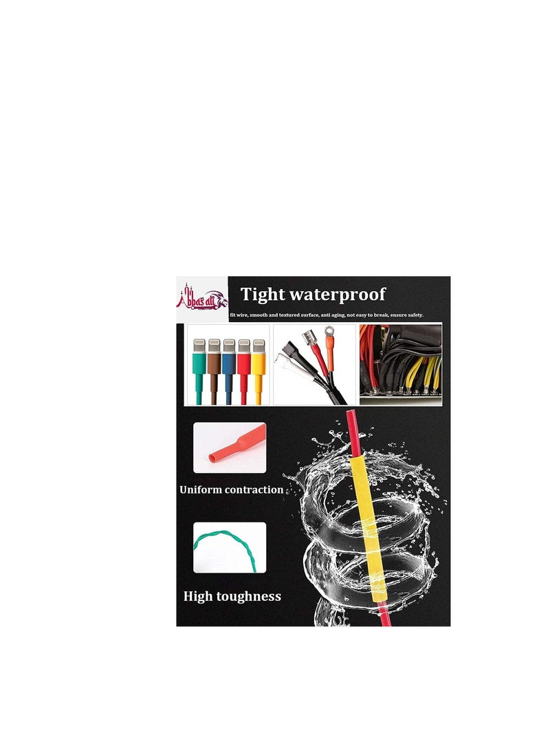 ABBASALI Tubing Set Insulation Shrinkable Tube Assortment Electronic Polyolefin Ratio 2:1 Wrap Wire Cable Sleeve Kit for DIY - Image 5