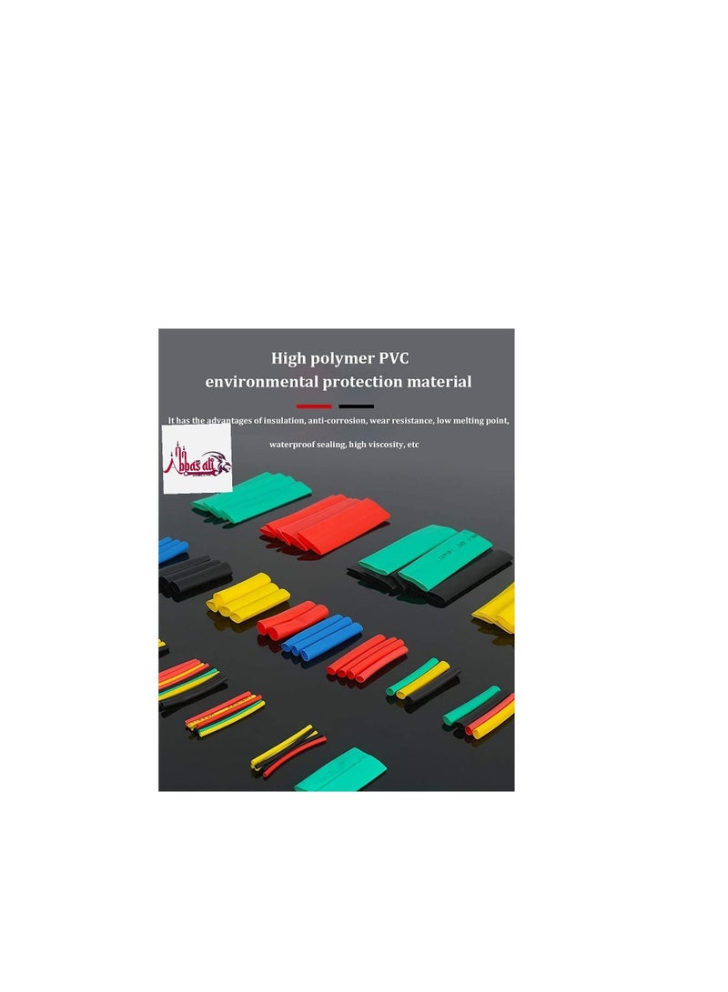 ABBASALI Tubing Set Insulation Shrinkable Tube Assortment Electronic Polyolefin Ratio 2:1 Wrap Wire Cable Sleeve Kit for DIY - Image 3