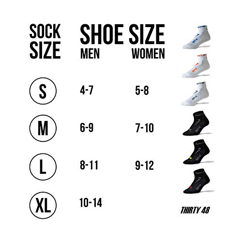 Thirty48 Low Cut Cycling Socks for Men and Women | Unisex Breathable Sport Socks (Extra Large - Men 10-14, [3 Pairs] Black/Green) - Image 4