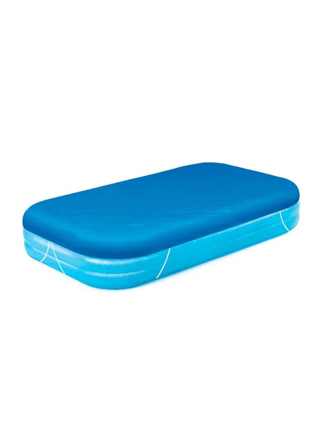 بست واي Bestway Flowclear Rectangle Pool Cover for Above Ground Pools, 10 ft x 6 ft (3.05 m x 1.83 m) Protective Swimming Pool Cover with Drain Holes & Secure Fastening Ropes