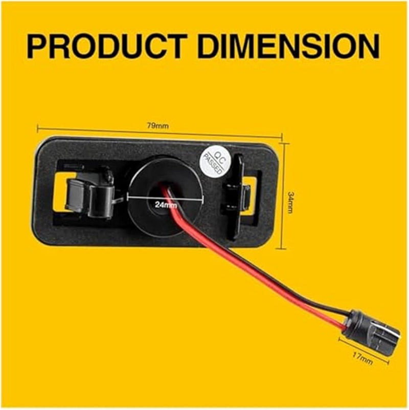 Wivplex 2PCS LED License Plate Light for Subaru - Image 2