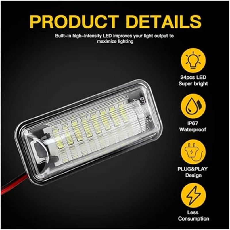 Wivplex 2PCS LED License Plate Light for Subaru - Image 3
