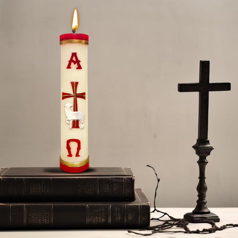 TALPGOD Religious Candles Catholic,Handmade Prayer Candles for Church Devotional Saint Blessed Mexican Gift,Paschal Candle,Cirios Religiosos Catolicos,Cirio Pascual,Veladoras Mexicanas,Escapularios Catolicos - Image 5