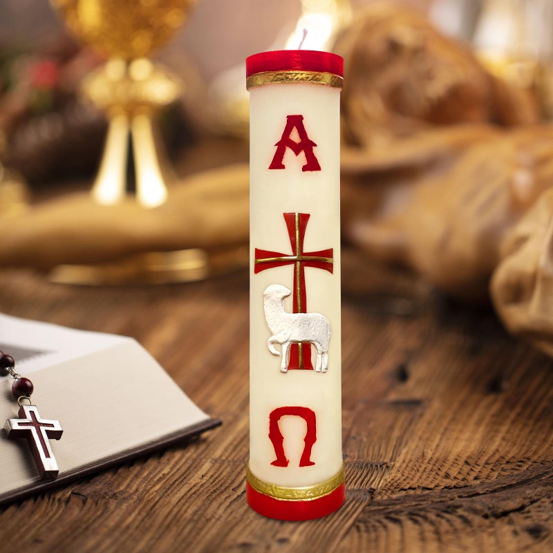 TALPGOD Religious Candles Catholic,Handmade Prayer Candles for Church Devotional Saint Blessed Mexican Gift,Paschal Candle,Cirios Religiosos Catolicos,Cirio Pascual,Veladoras Mexicanas,Escapularios Catolicos - Image 4