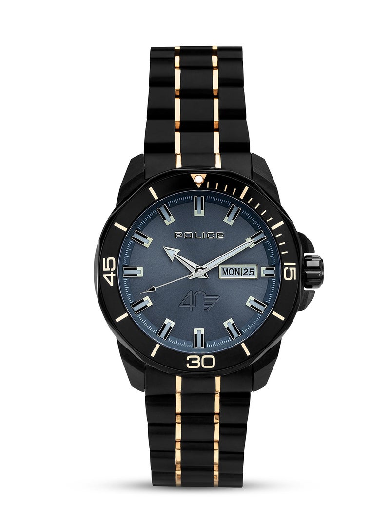 Timberland Men Williston-Small Black Dial Leather Strap Multifunction Watch for Men, 43mm - Image 2