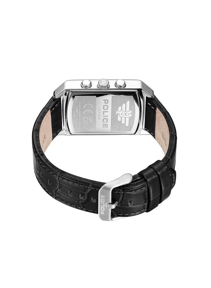 Timberland Men Williston-Small Black Dial Leather Strap Multifunction Watch for Men, 43mm - Image 3