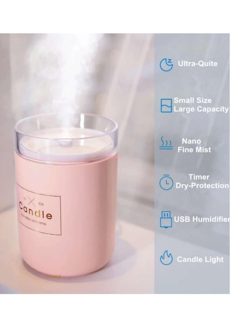 General General Air Aroma Diffuser Candle Humidifier 280ML Aroma Light Mist Aromatherapy For Spa Home Yoga Office Pink  - Image 5