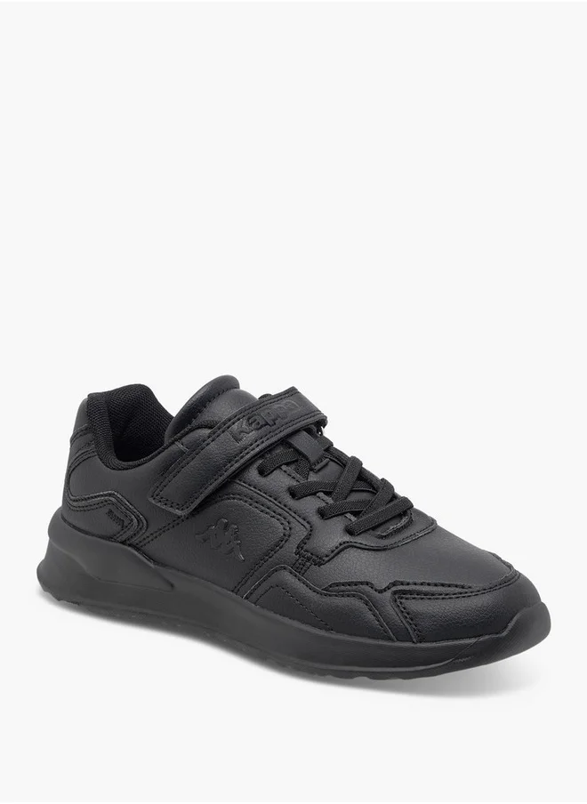 كابا Boys' Logo Detail School Shoes with Hook and Loop Closure