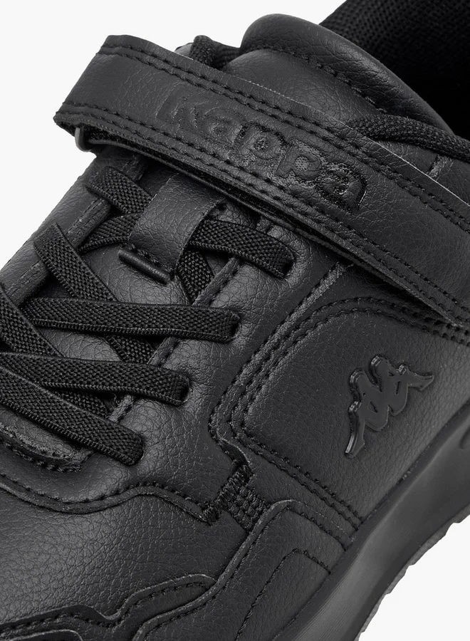 Kappa Boys' Logo Detail School Shoes with Hook and Loop Closure