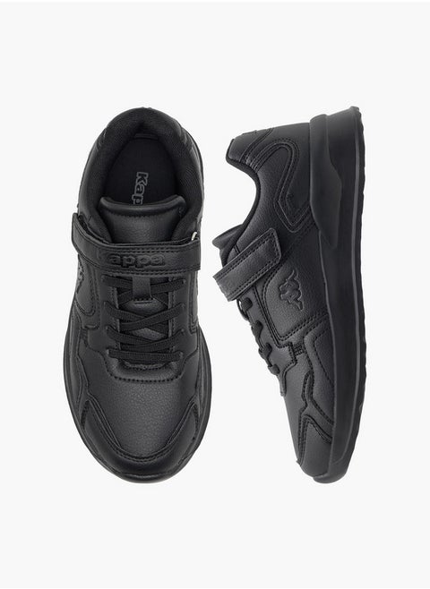 Boys' Logo Detail School Shoes with Hook and Loop Closure