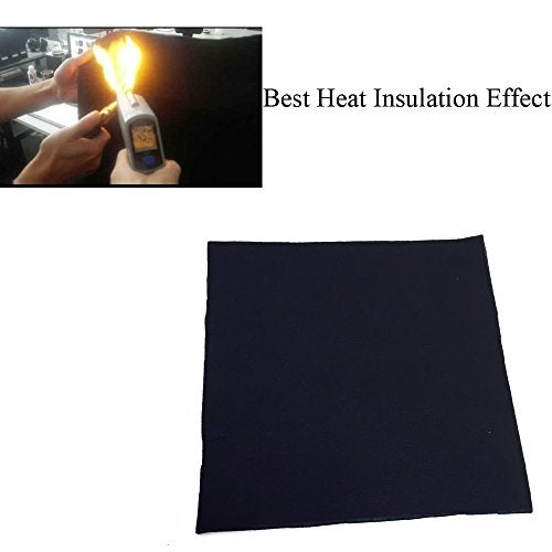 HANSWAY High Temp 18"X24"X1/4'' 6MM Felt Carbon Fiber Welding Blankets Black (18 x 24 inches) - Image 2