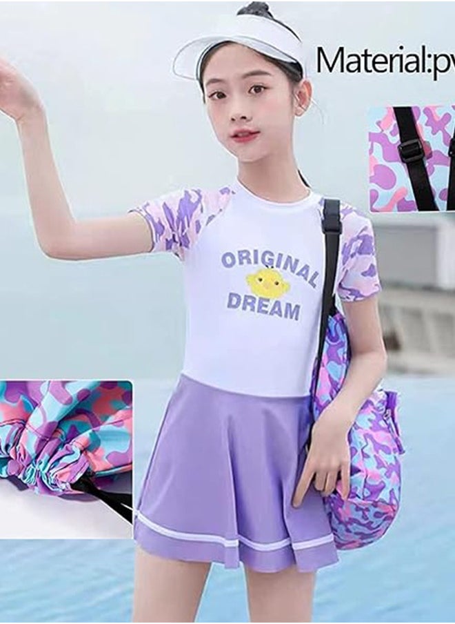 JCB CHIC Swimming Backpack for Kids, Dry and Wet Separation Waterproof Storage Bag Portable Drawstring Backpack for Gym Sports Beach Pool Gear Bag  - Image 4