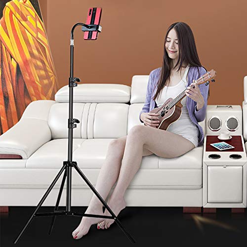 Pixel Cell Phone Tripod 27inch to 80inch Adjustable Phone Video Stand for iPhone & Camera Video Recording Vlogging/Streaming/Photography Rotatable Live Video Stand Compatible Mobile Phones - Image 3