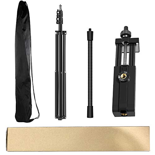 Pixel Cell Phone Tripod 27inch to 80inch Adjustable Phone Video Stand for iPhone & Camera Video Recording Vlogging/Streaming/Photography Rotatable Live Video Stand Compatible Mobile Phones - Image 5