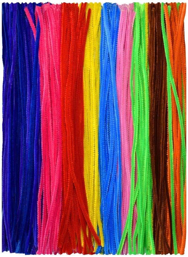 GOTOONE Multicolor Pipe Cleaners Craft (200 Pieces) Chenille Stems 10 Colors for DIY Art Decorations Creative (6 mm x 12 Inch) - Image 1