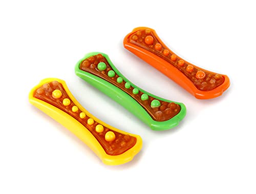 Hartz Chew 'n Clean Dental Duo Dog Treat & Chew Toy, Color Varies, Large, 3 Pack - Image 1