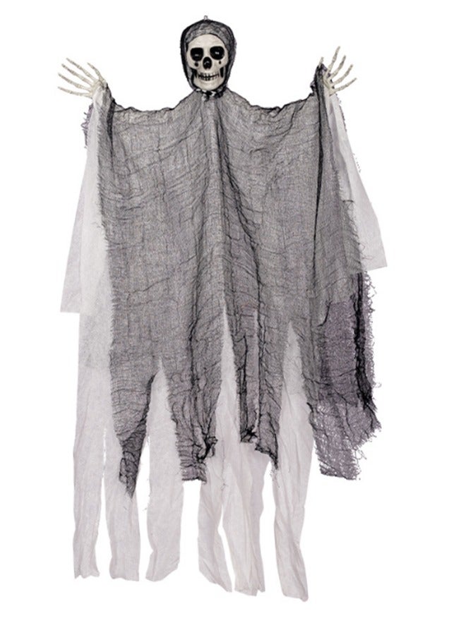 JCB CHIC Halloween Hanging Ghost Decorations, Grim Reapers for Indoor/Outdoor Decor, Haunted House Prop, Spooky Skeleton Decorations, Spooky Skeleton Decorations - Image 1