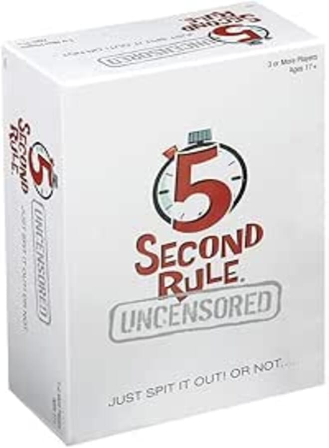 5 Secondd Rule Uncensored Party Game, Ages 17+, 3+ Players, Adult Card Game