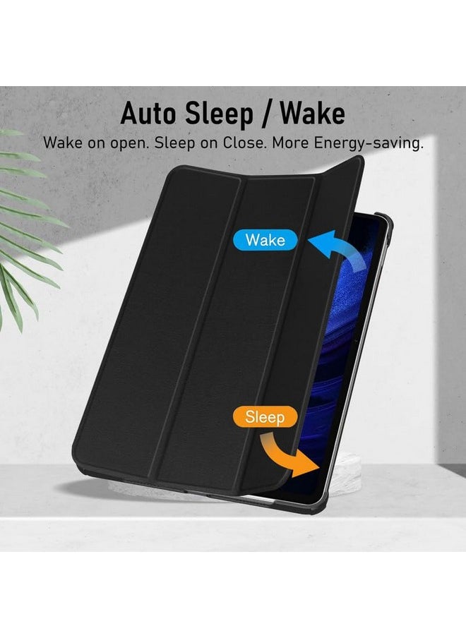 Robustrion - Robustrion Cover for Xiaomi Mi Pad 6 Cover, Trifold Flip Case Cover for Xiaomi Pad 6 11 inch, Support Auto Sleep Wake - Black - Image 1