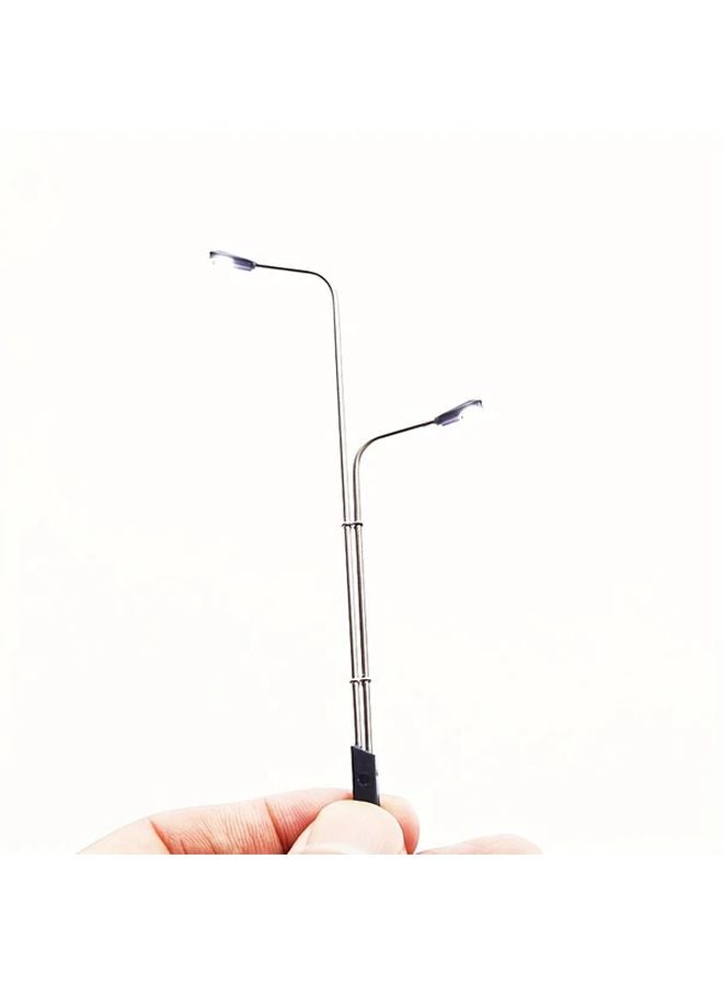 10Pcs 1 150 Scale Model Railway White Light LED Street Lamps HO OO Train Layout - Image 5