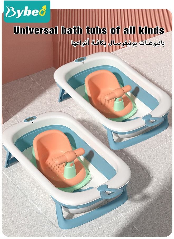 بيبو مقعد حمام الأطفال مع مجموعة هدايا الدش، مقاعد حوض الاستحمام للأطفال الرضع، مقعد استحمام يسمح للأطفال الذين تبلغ أعمارهم 6 أشهر وأكثر بالجلوس بشكل آمن خلال الاستحمام، مع حصيرة ناعمة غير قابلة للانزلاق  - Image 3
