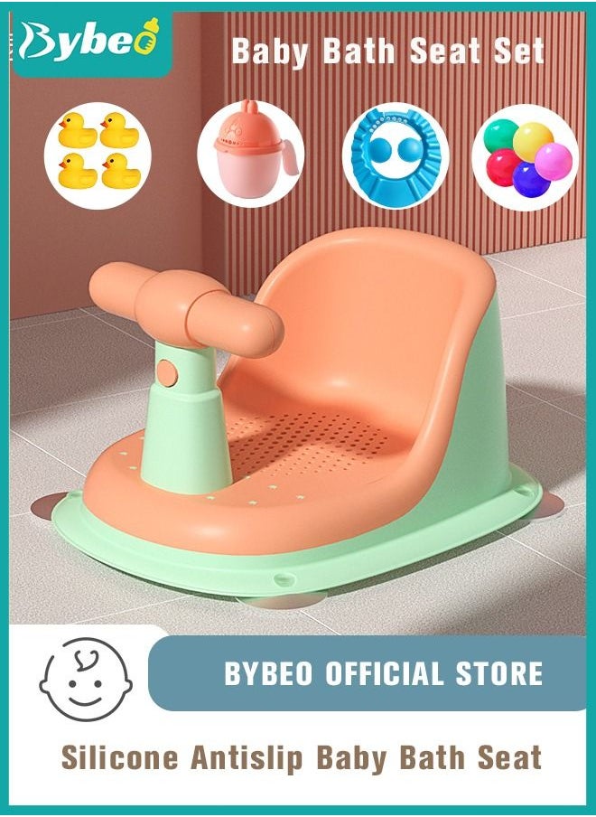 Baby Bath Seat With Shower Gift Set, Infants Bathtub Seats, Sit up Shower's Chair for Babies 6 Months & Up, Non-Slip Soft Mat, Secure Suction Cups - pzsku/Z9A1FA9C8EE3AF0C3F22BZ/45/_/1684748892/a12227a2-21b1-4f1d-91bf-ab4e377cb09e