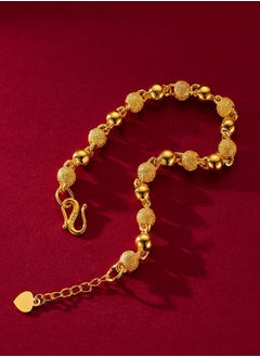 Generic Gold Plated Beads Bangles Bracelets Party Accessories for Women Girls Gifts  - Image 5