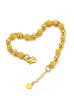 Generic Gold Plated Beads Bangles Bracelets Party Accessories for Women Girls Gifts  - Image 1