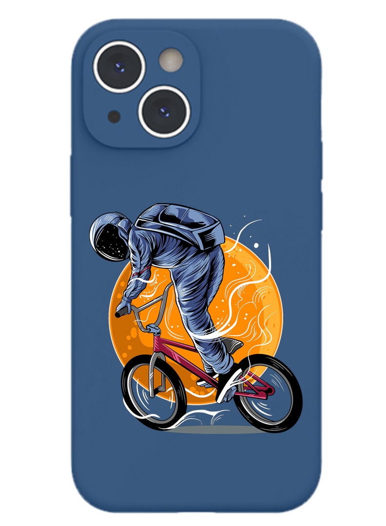 Theodor Protective Slim Fit Case Liquid Silicone Cover with Full Body Protection Anti-Scratch Shockproof Case For iPhone 14 Blue  - Babe copy - Image 1