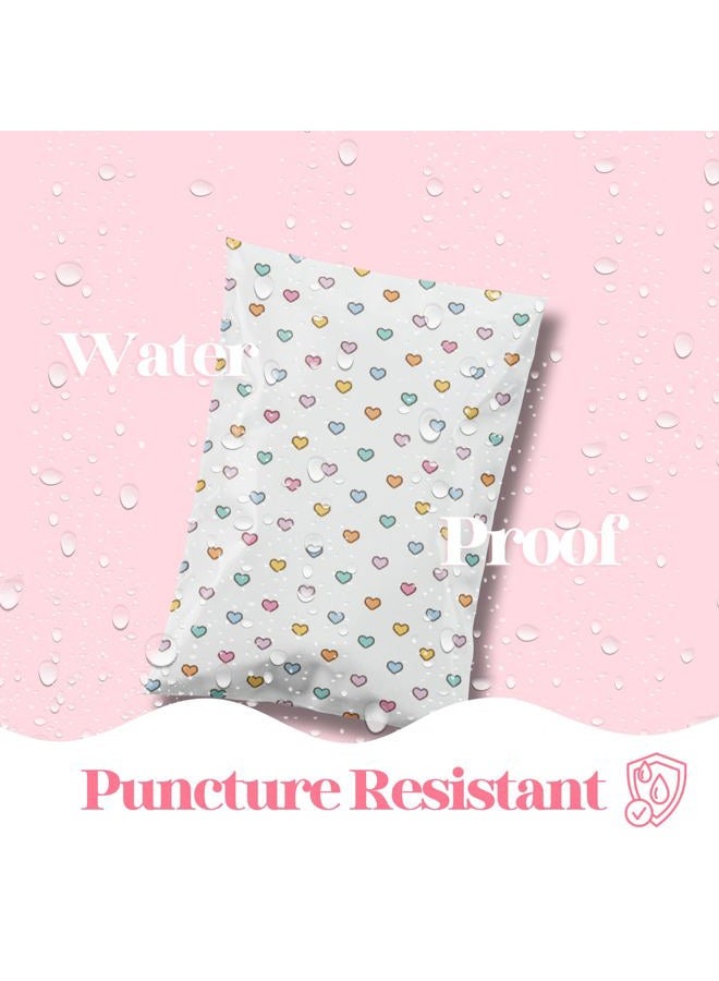 Pretty Package Store 10x13 Designer Poly Mailer 100 Pack Heavy Duty Waterproof Self Seal Shipping Bags for Small Business Large Mailing Envelopes Bulk Tear Resistant Packaging Preppy Hearts - Image 5