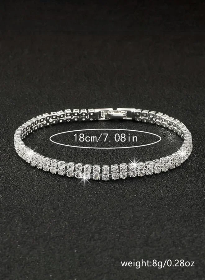 Take Two  Pack of 4 - Sparkling Silver Bracelet for Women | Best Price UAE