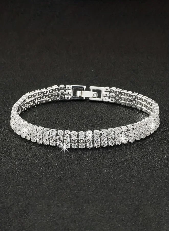 Take Two  Pack of 4 - Sparkling Silver Bracelet for Women | Best Price UAE