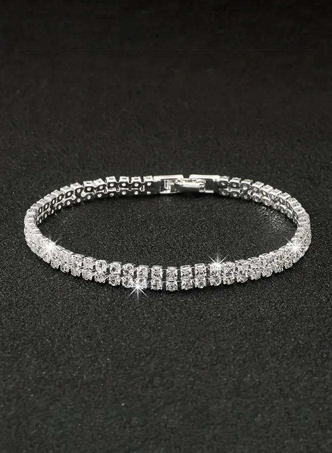Take Two  Pack of 4 - Sparkling Silver Bracelet for Women | Best Price UAE