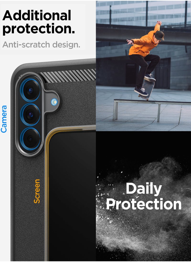 Spigen Rugged Armor for Samsung Galaxy A56 5G Case Cover with Carbon Fiber Textures (2025) - Matte Black  - Image 5