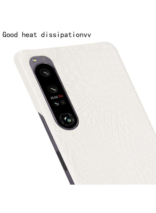 erorex Case For Sony Xperia 1 IV Shockproof Crocodile Texture PC + PU Case - Image 4