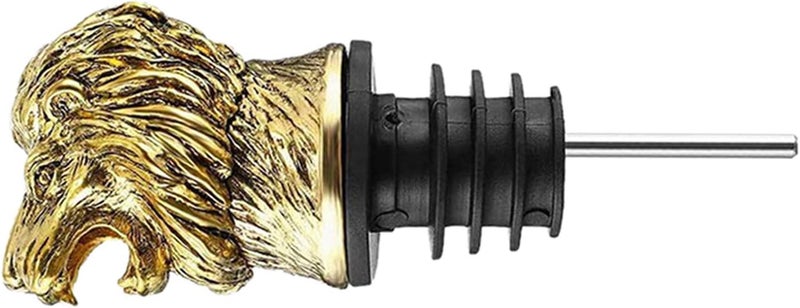 klarakoRetro Wine Aerators Pourer Animal Head Wine Stopper Decanter Bottle Pourer Drinks Home Kitchen Night Club Accessories lion - Image 1
