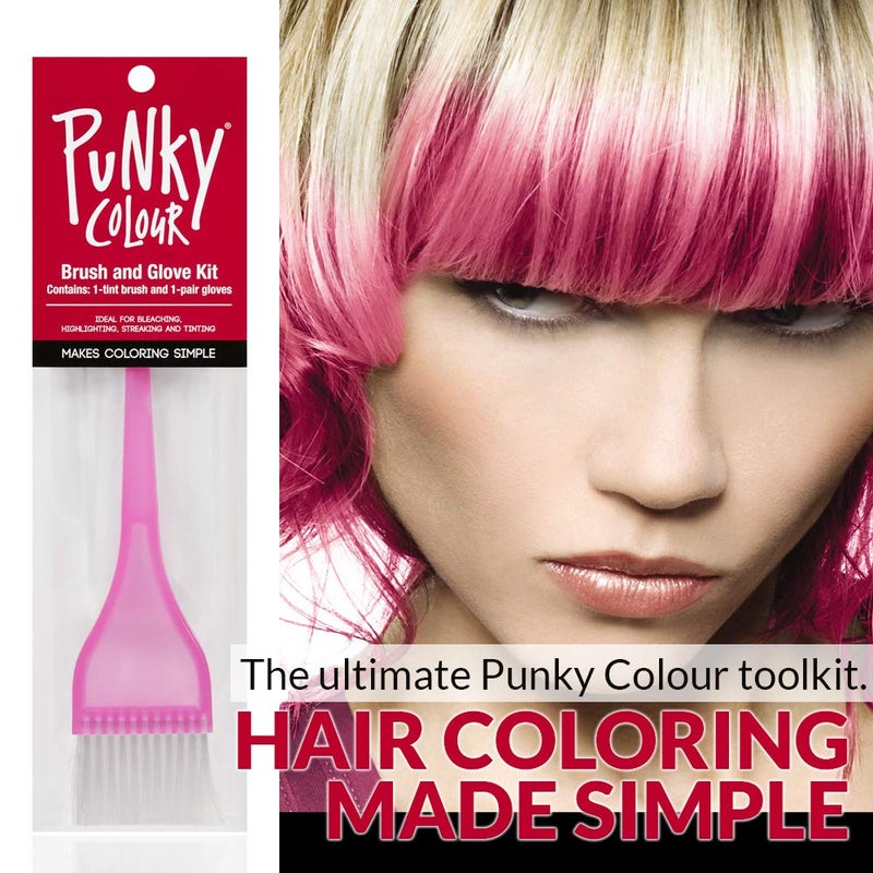 Punky Tinting Brush and Glove Kit, use for Bleaching, Highlighting, Streaking and Tinting, 3 pack - Image 2