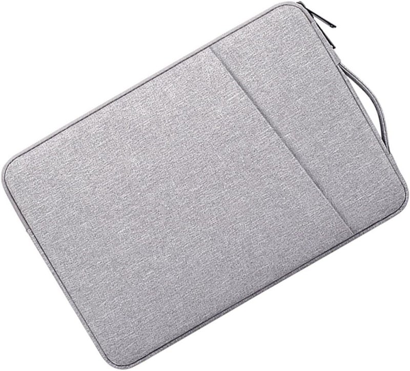 Laptop Protective Sleeve 13.3 Inch Felt Bag Multifunctional Computer Pouch Tablet Storage Cover Gray for Travel and Office Use - Image 1