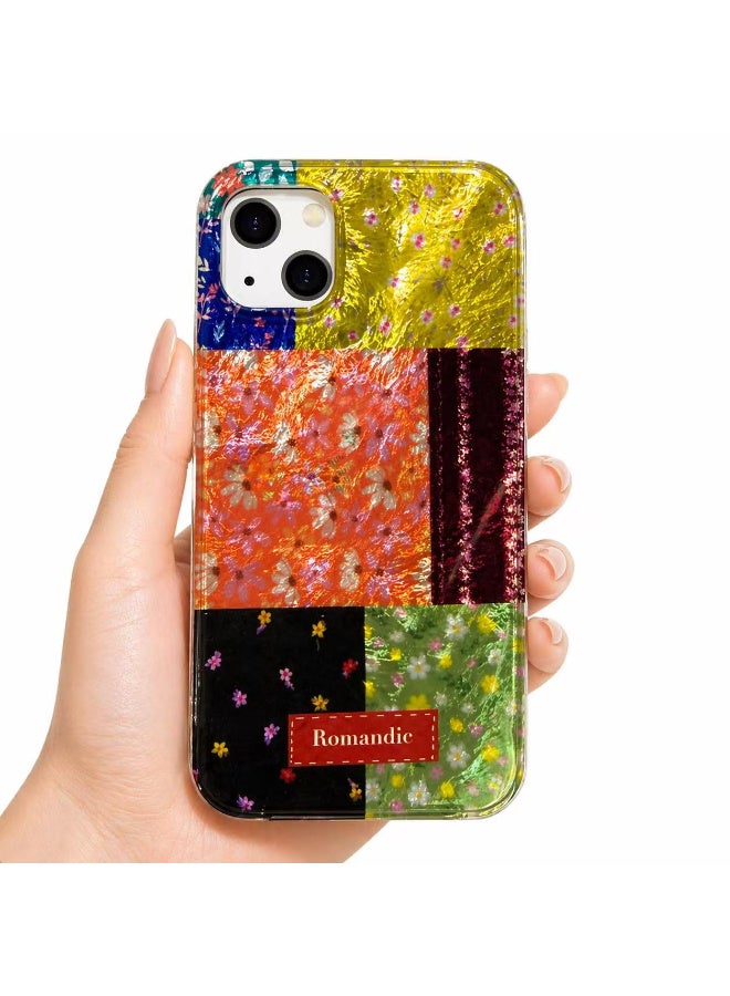 Ecosystem Luxury Case for iPhone 13/14 Shockproof Protective Cover, Stylish Iridescent Design, Camera Protection, Lightweight Slim Case
