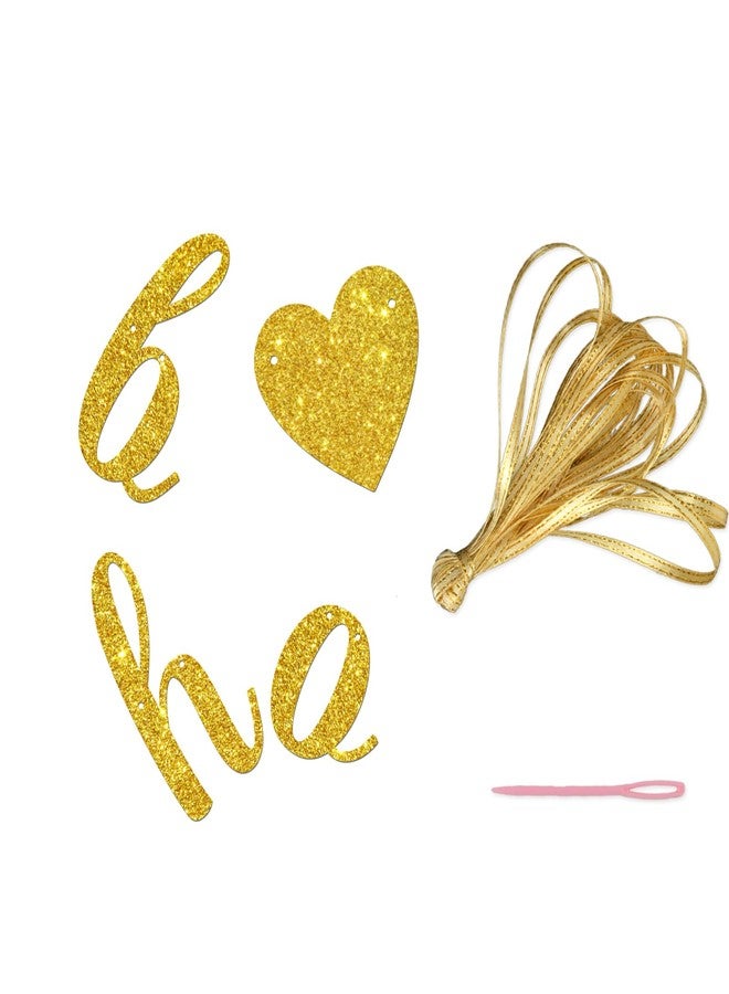 Maicaiffe Happy Golden Birthday Banner - Golden Birthday Party Decor - Happy Bday Party Decorations, Gold Glitter - Image 3