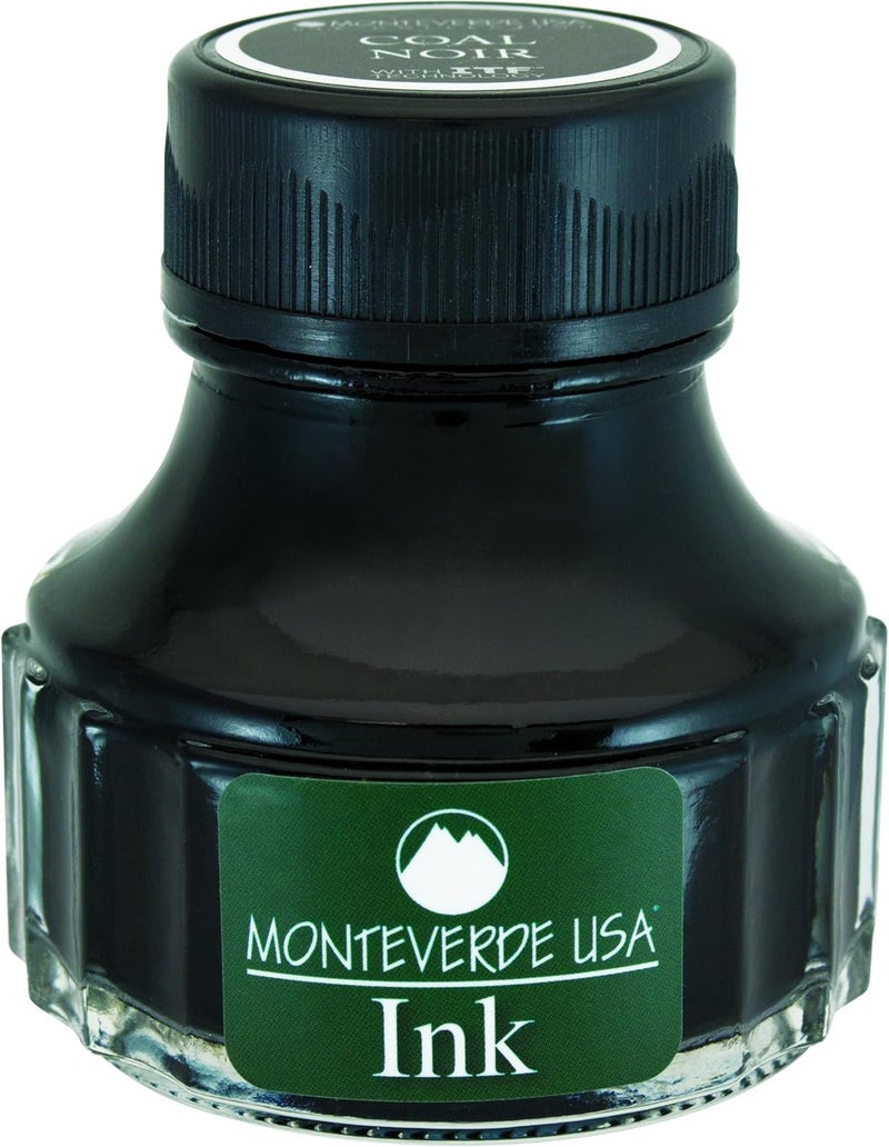 Monteverde Bottle Ink, 90ml, Coal-Noir (G308LN) - Image 1